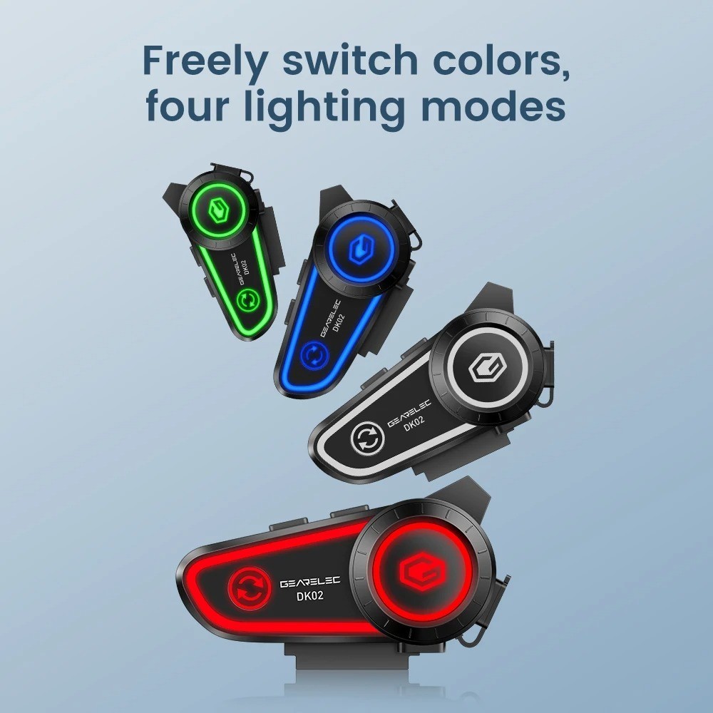 Casque moto bluetooth DK02 avec micro antibruit et grande autonomie de batterie 2800mAh