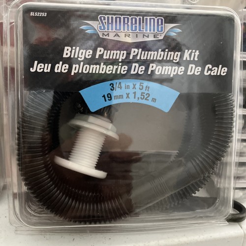 Shoreline Marine Bilge Pump Plumbing Kit 3/4in x 5ft SL52253