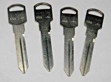 Lot of 4 - B89 Key Blank  E87