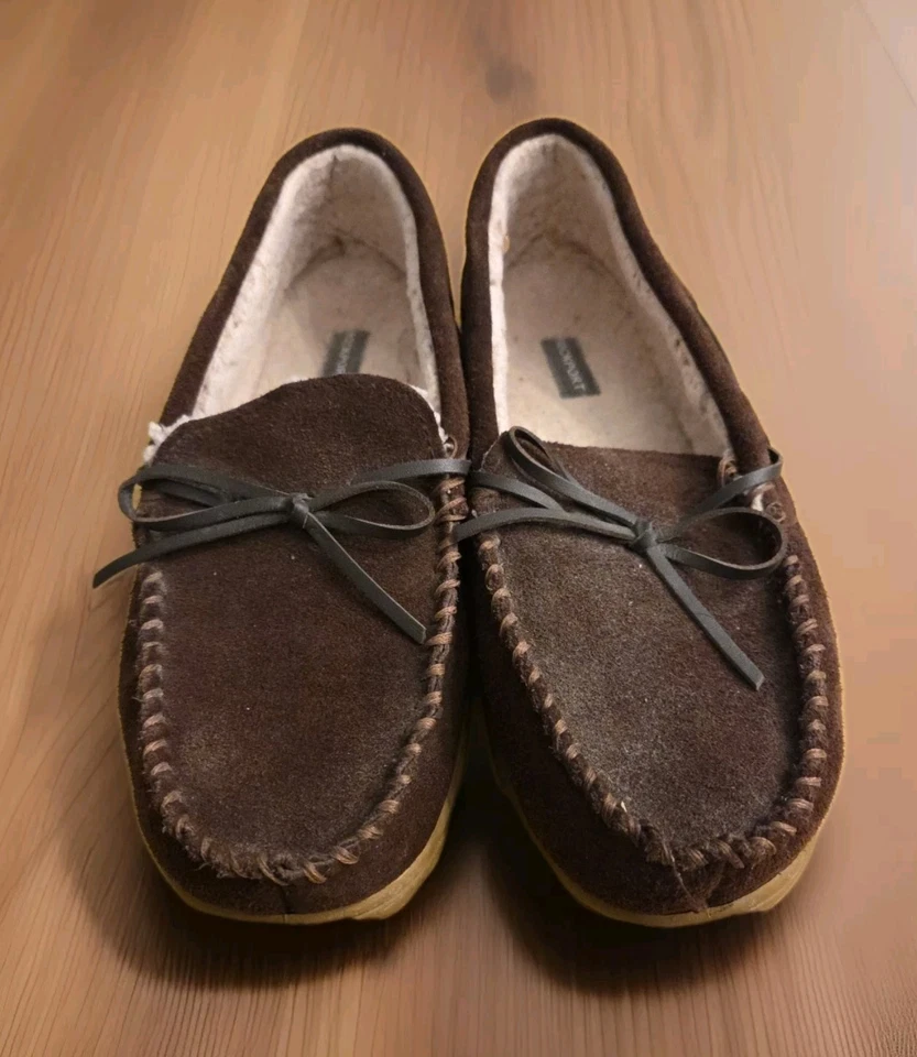 Zapatillas Rockport Mocasines Forrados de Piel Sintética 119841 Marrón Gamuza Para Hombre Talla 10.5/11 Foto 2 de 4