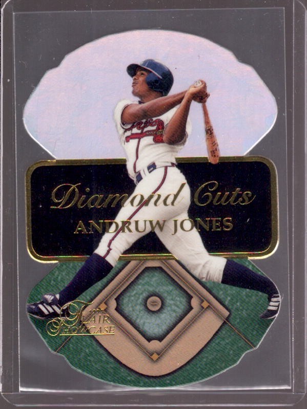 ANDRUW JONES 1997 Flair Showcase Diamond Cuts Die-Cut Insert #8
