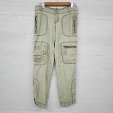 Vintage Y2K Abercrombie  Fitch Military Green Cargo Pants Womens Size 4/31