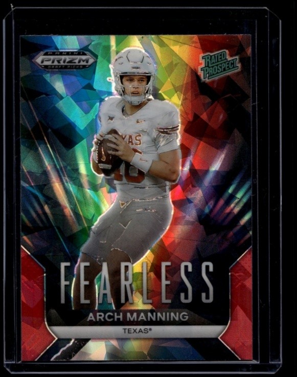 2024 Panini Prizm Collegiate Draft Picks Arch Manning #F-AM Fearless Red Ice