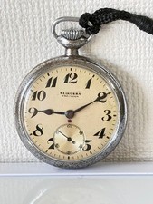 Reloj Bolsillo SEIKOSHA NATIONAL RAIL 19 SEIKO Pequeño Segundo Ajuste Ferrocarril