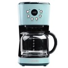 Haden Coffee Machine 12 Cup Programmable Drip Coffee Maker Turquoise & Chrome