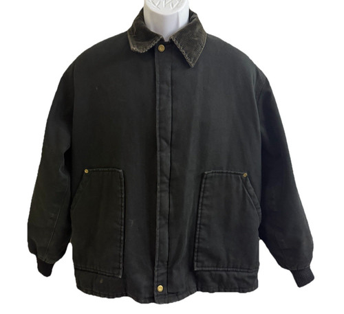 VINTAGE WALLS BLIZZARD PRUF CANVAS LINED WORK CHORE JACKET COAT Large
