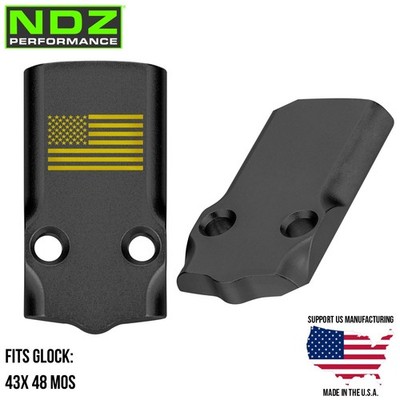 NDZ Glock 43X 48 Slimline MOS Optic Slide Cover Plate Aluminum