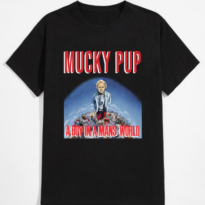 VTG Mucky Pup ''A Boy in a Man's World'' T-Shirt   Classic Hardcore Punk Band Tee,
