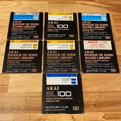 Akai Sound Library Sampler Disk Set (Lot of 7) Sax, Trumpet, Chorus