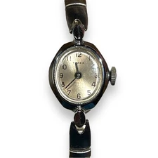 Timex Vintage Ladies Manual Wind Stainless Steel Stretch Band Watch 