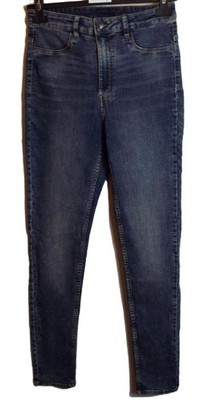 NEU H&M DIVIDED   BLAUE STRETCH SKINNY JEGGINGS/JEANS GR. 12 # T507