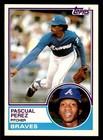 1983 Topps Traded #84T Pascual Perez Card Atlanta Braves