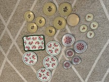 Lot Of 22 vintage toy dishes Includes vintage toy Pfaltzgraff Village collection