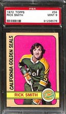 1972 TOPPS #34 RICK SMITH PSA 9 Mint 31236576 