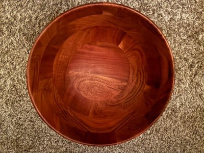 NEW - Williams Sonoma Open Kitchen Large Salad Bowl Wooden Serving Bowl - 14''