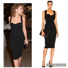 New Victoria Beckham Sculpt Sweetheart neck Dress Uk 10 Us 6 ASO CELEBS 