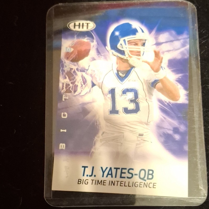 SAGE 2011 SAGE Hit Big Time Intelligence Insert - T.J. Yates BT 30 Tar Heels