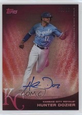 2022 Topps X Steve Aoki Base Pink Glitter Blast 10/10 Hunter Dozier Auto 12dh