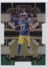 2023 Panini Select Concourse Black & Green Prizm Die-Cut Puka Nacua #56 0b6c