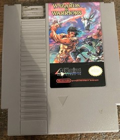 Wizards & Warriors videogioco originale vintage Nintendo Entertainment System NES