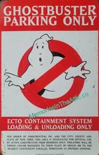 Trick or Treat Studios Ghostbusters Metal Sign Parking Only Decor Movies Prop