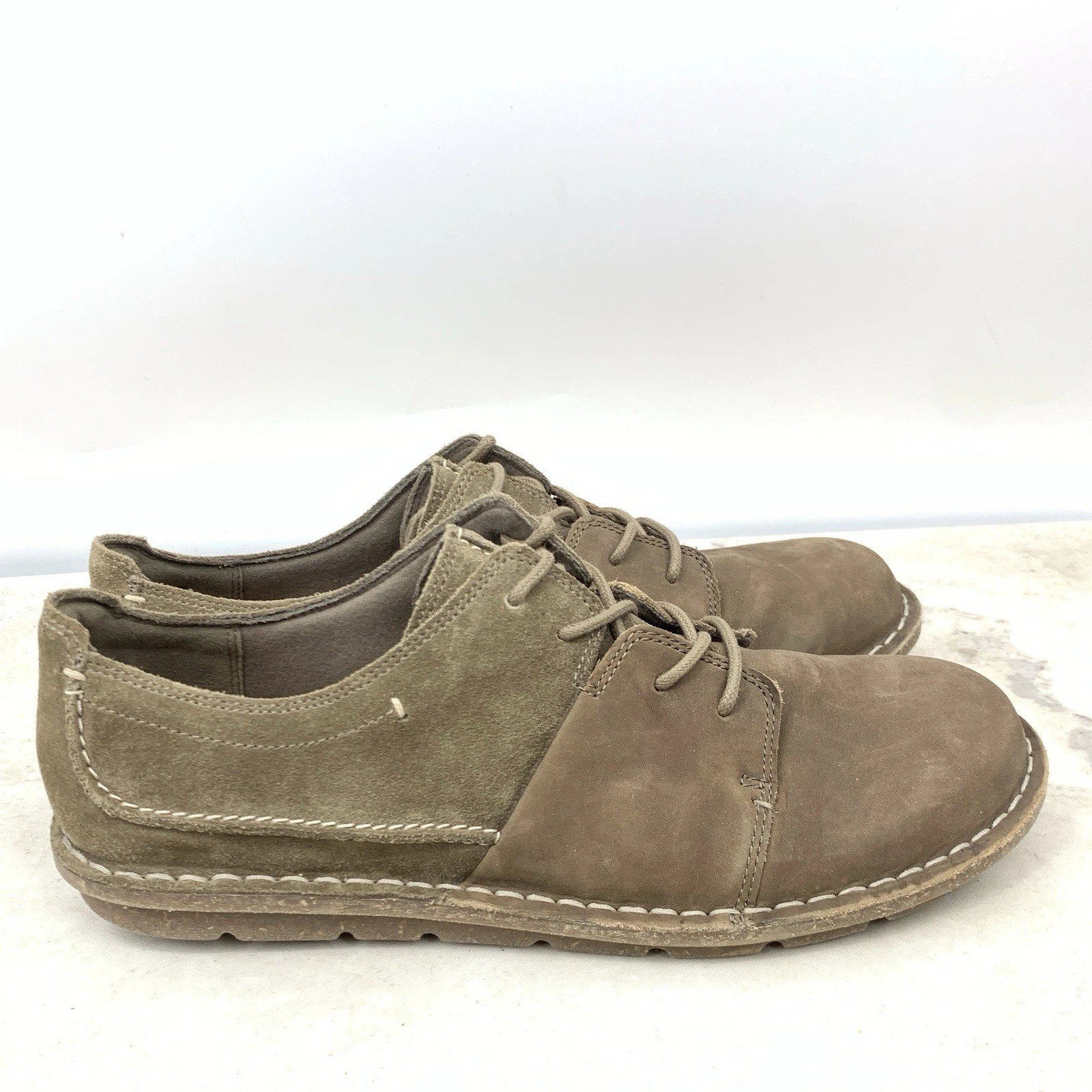 Scarpe Clarks donna taglia 9 5 sneakers marrone pelle Oxford mocassino stringato
