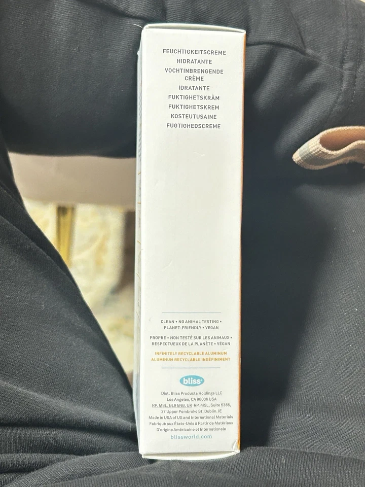 Bliss “Glow Rush”, Crema hidratante diaria luminosa con vitamina C, 1,5 fl oz, nueva en caja. Foto 2 de 4