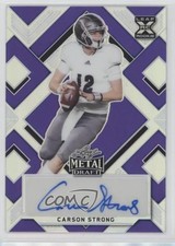 2022 Leaf Metal Draft Purple Prismatic 4/25 Carson Strong #BA-CS1 Auto 0a3