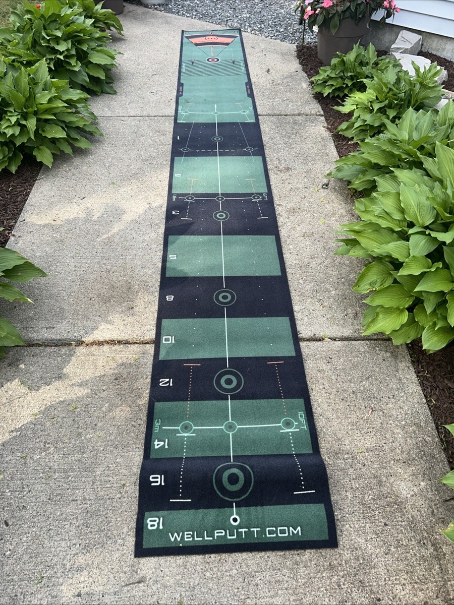 WellPutt - Golf Putting Training Mat - 4M/13ft Classic Green | eBay