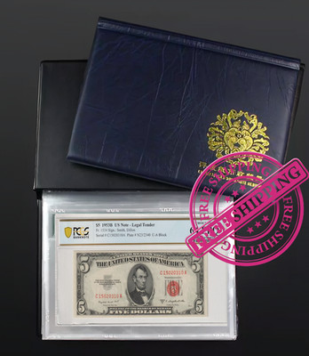 Certified Graded Banknotes Album   6.77 ×9  Blue Collection Book w/ 20 Pages