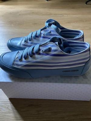 Candice Cooper Sneaker, Rock S light, Gr. 39, Blau Gestreift, Leder Top OVP