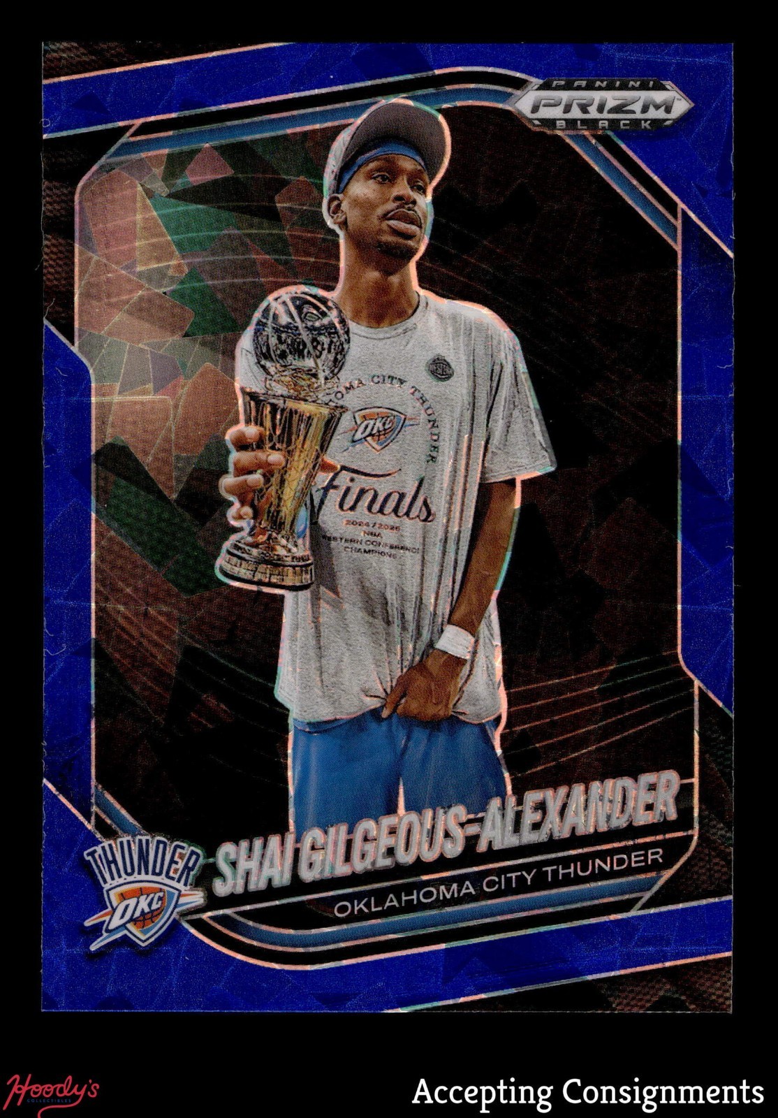 2024-25 Panini Prizm Black Blue Ice #164 Shai Gilgeous-Alexander 100/125 THUNDER