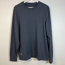 Vuori Men's Ponto Performance Crew Sweatshirt Size XL Long Sleeve Dark Gray