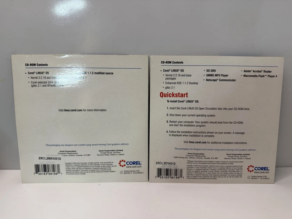 Corel Linux OS 2nd Edition – Source Code + Open Circulation CD Lot - Image 2 of 2