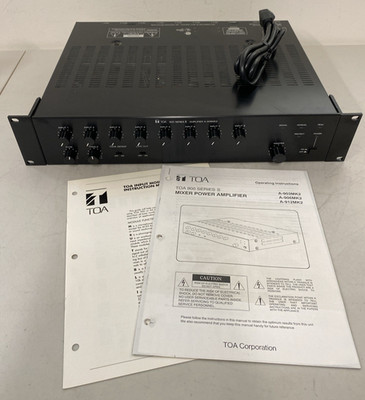 TOA 900 Series II A-906MK2 8-Channel Modular Mixer Amp-60W Power Amplifier