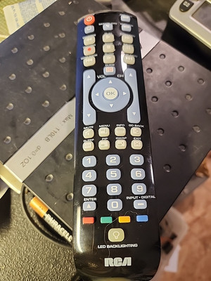 RCA Universal Remote Control 4 Device Backlit Keypad RCRN04GR R2594-7  7R25CX 