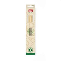 Strumpfstricknadeln Bambus Nadelspiel Maß Holzfarben Prym 222202