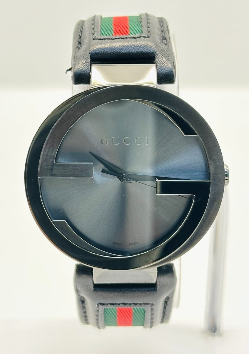 Gucci Interlocking Stainless Steel Watch 133.2 w/ Box | eBay