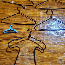 Black Metal Wire Clothes Hangers Lot, Standard Size Adult Unisex Everyday