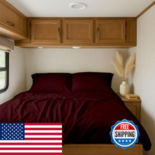 Shreem Linen Rv Bunk Sheets 28X75 100 Egyptian Cotton 4-Piece Camper Bedding