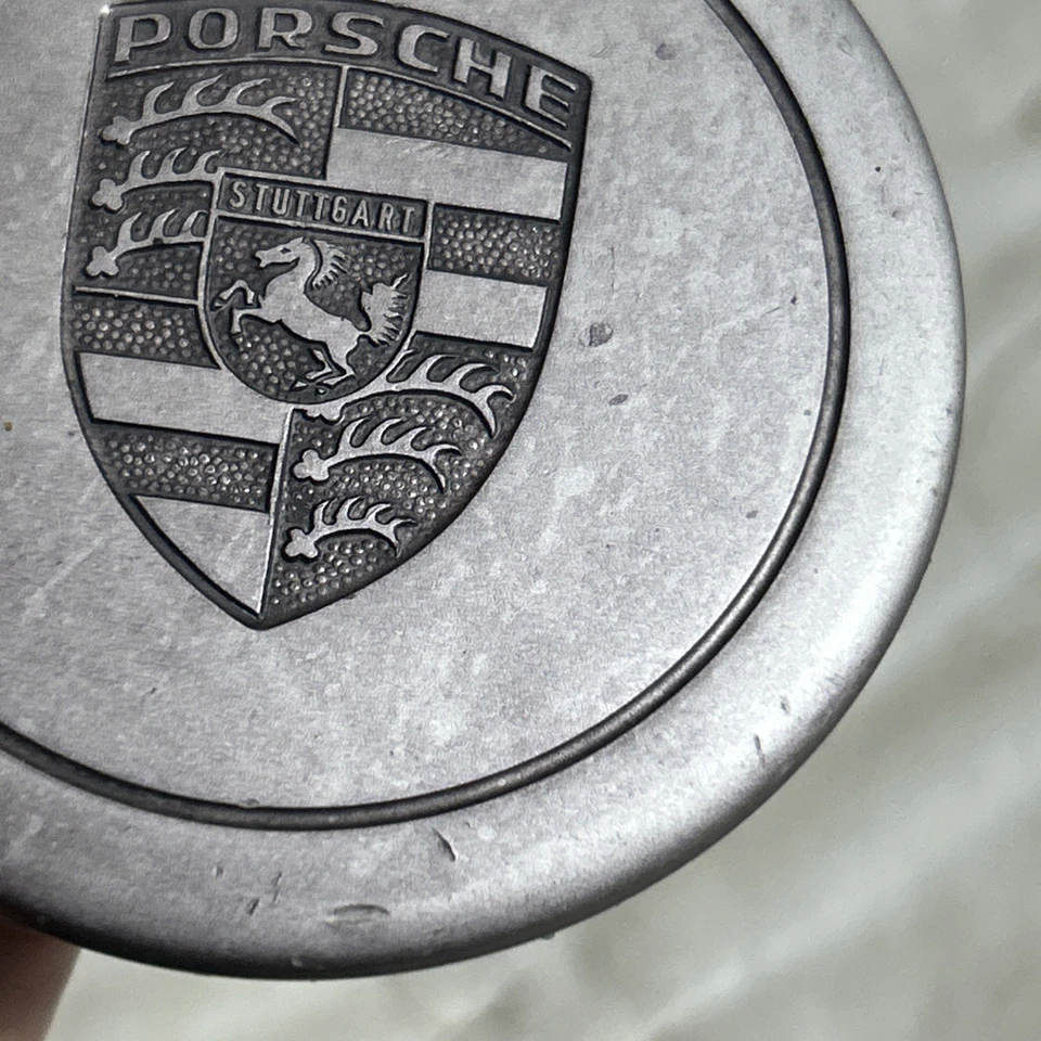 1974-1989 Porsche 911 SC Targa Fuch Silver Aluminum Wheel Center Hub Cap 3.25” - Image 2 of 4