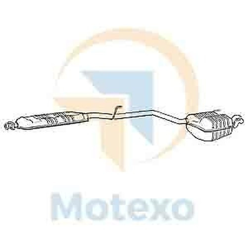 Klarius MZ416H Auspuff Heckbox FüR C180 C200 1.8 2.0 95-96-image