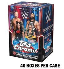 2026 TOPPS CHROME WWE Wrestling VALUE BLASTER 40-BOX CASE Brand New Sealed QTY