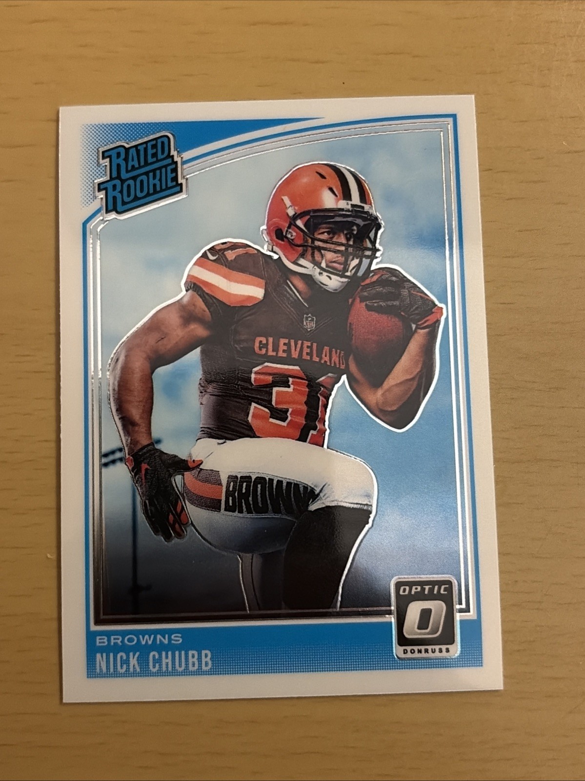 2018 Donruss Optic - Rated Rookie Nick Chubb #158 (RC)