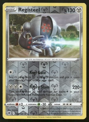 Registeel SWSH10: Astral Radiance 108/189 LP-NM Reverse Holo