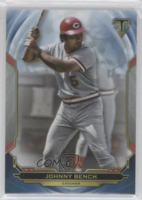 2019 Topps Triple Threads Sapphire 5/25 Johnny Bench #90 HOF k4s