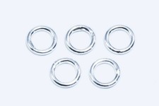 INWARIA Binderinge 925 SILBER &Oslash; 3/4/5/6/8/10 mm geschlossen &Ouml;sen Biegeringe, SS4