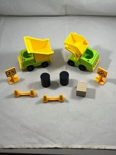 Fisher Price Vintage Little People Truck Construction Set – Cleaned!