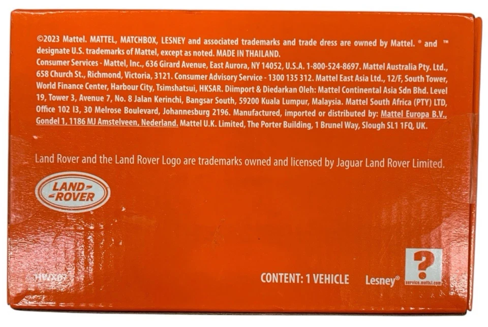 Matchbox Collectors Mattel Creations Green National Parks 1975 Range Rover - Image 2 of 4