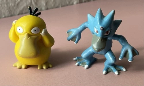 Vintage Tomy Pokemon Toy Lot Of 2 Psyduck Golduck  1999